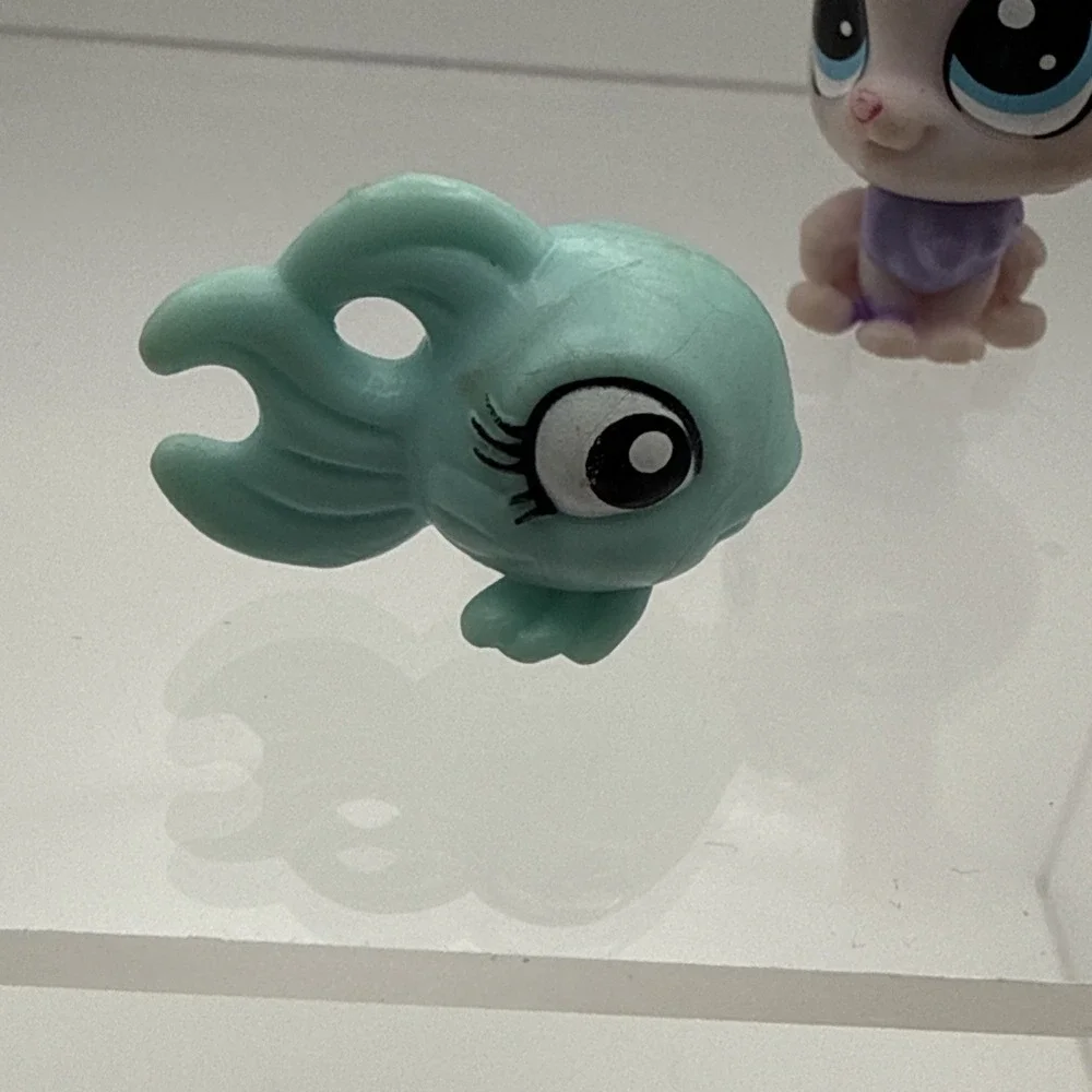 Littlest Pet Shop Mini LPS Figures Lot Of 7 Galaxy Pet Rolleroo Hamster Bunnyton